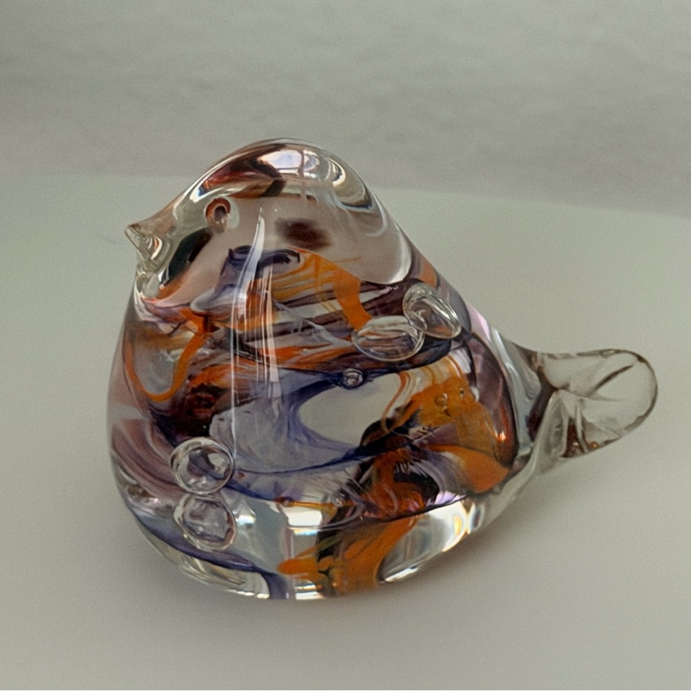 Vintage Selkirk Glass Bird Paperweight Scotland